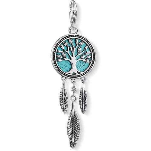 Tree of Life Dreamcatcher Charm Necklace , female, Sizes: ONE SIZE - Thomas Sabo - Modalova