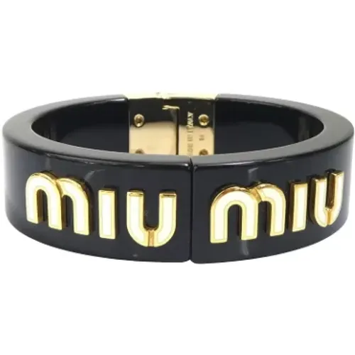 Pre-owned Plastic bracelets , female, Sizes: ONE SIZE - Miu Miu Pre-owned - Modalova