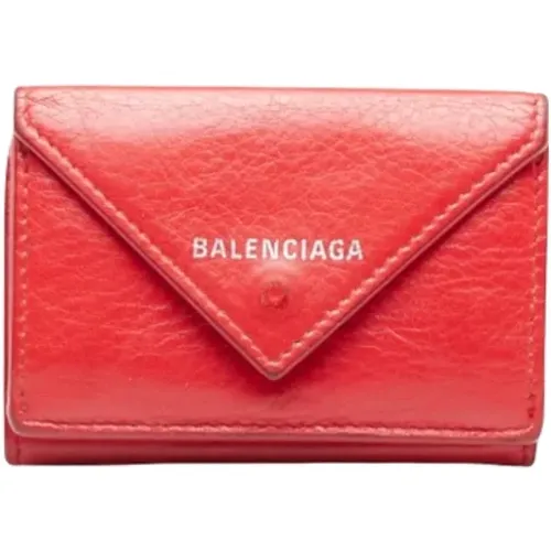 Leather Balenciaga Wallet , female, Sizes: ONE SIZE - Balenciaga Vintage - Modalova