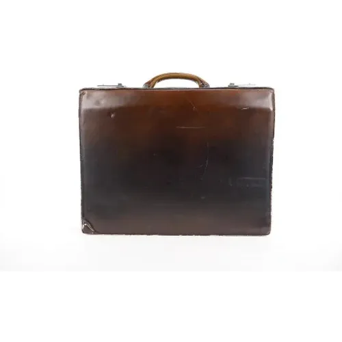 Pre-owned Leather briefcases , female, Sizes: ONE SIZE - Salvatore Ferragamo Pre-owned - Modalova