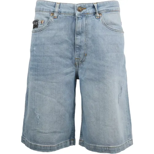 Denim Shorts , Herren, Größe: W33 - Versace Jeans Couture - Modalova