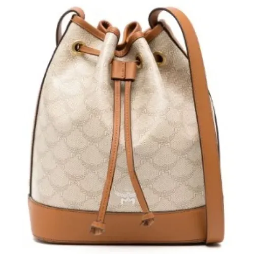 Bucket Bag with Monogram , female, Sizes: ONE SIZE - MCM - Modalova