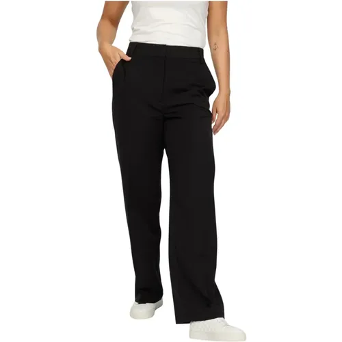 Schwarze Hose Mit Geradem Bein - 2-Biz - Modalova