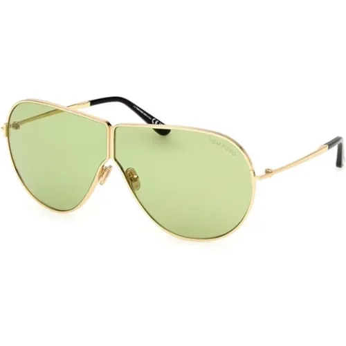 Shiny Deep Gold Green Sonnenbrille - Tom Ford - Modalova