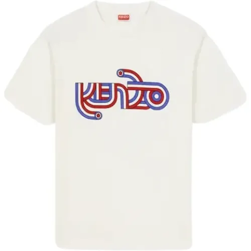 Retro Mod-inspired T-shirt with Oversized Logo , male, Sizes: L - Kenzo - Modalova