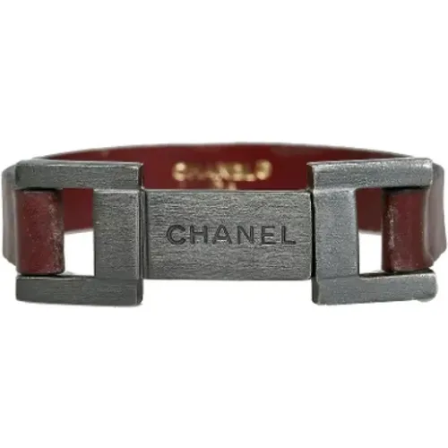 Pre-owned Leather bracelets , female, Sizes: ONE SIZE - Chanel Vintage - Modalova