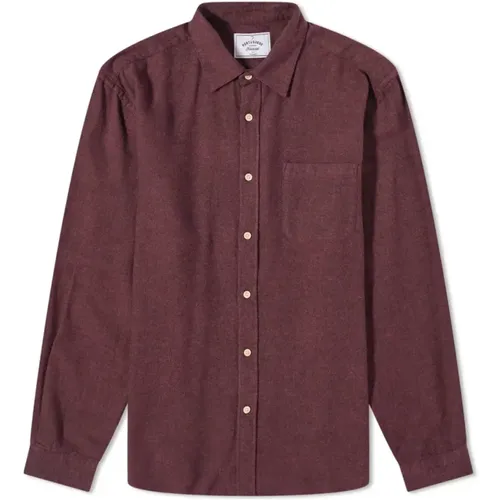 Bordeaux Flannel Shirt , male, Sizes: XL - Portuguese Flannel - Modalova