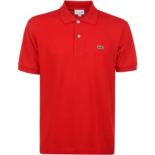 Rotes Polo-Shirt für Männer , Herren, Größe: L - Lacoste - Modalova