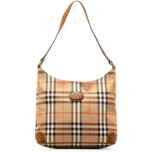 Pre-owned Canvas shoulder-bags , female, Sizes: ONE SIZE - Burberry Vintage - Modalova