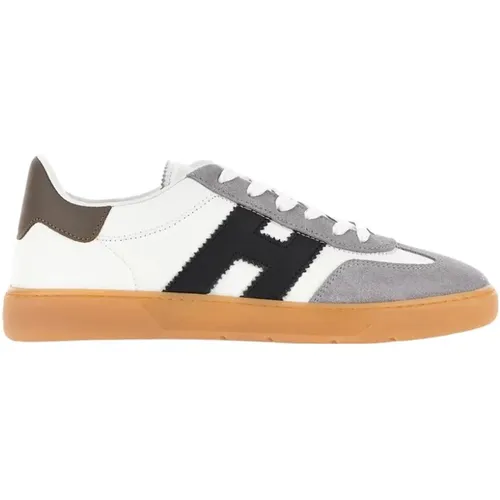 Coole Weiße Leder-Sneakers Memory Foam , Herren, Größe: 39 EU - Hogan - Modalova