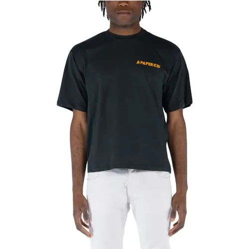 Printed Crew Neck T-Shirt , male, Sizes: S, XS, M - A Paper Kid - Modalova