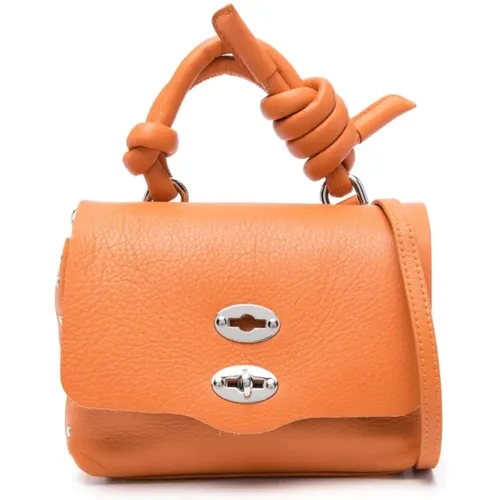 Leather Grained Texture Bag , female, Sizes: ONE SIZE - Zanellato - Modalova