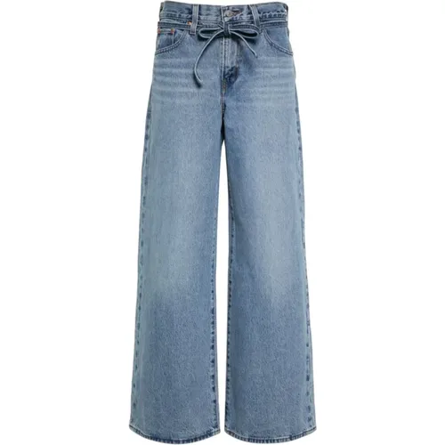 Levi's, Blaue Denim Wide Leg Jeans , Damen, Größe: W27 - Levis - Modalova