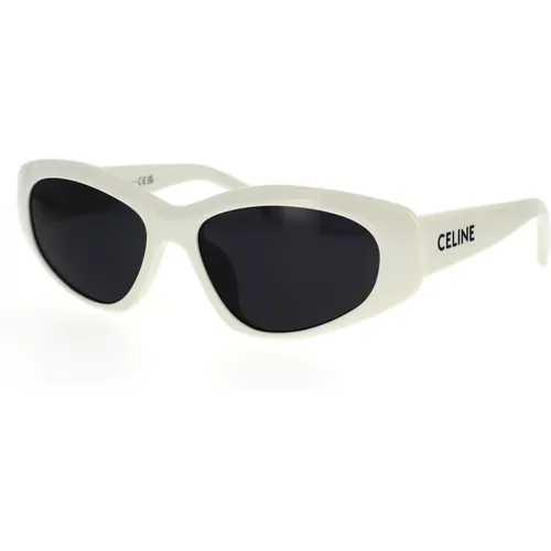 Irregular Geometric Sunglasses Grey Lenses , unisex, Sizes: 57 MM - Celine - Modalova