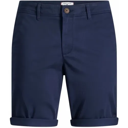 Klassische Navy Blazer Shorts/Capri , Herren, Größe: S - jack & jones - Modalova