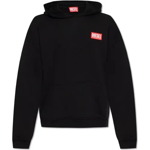 ‘S-Nlabel-Hood-L1’ Hoodie , Herren, Größe: S - Diesel - Modalova