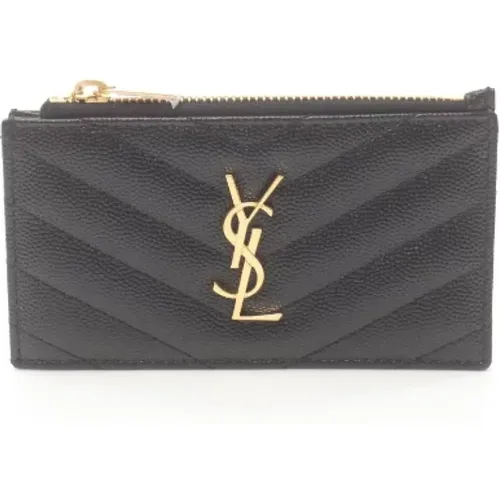 Pre-owned Leather wallets , female, Sizes: ONE SIZE - Yves Saint Laurent Vintage - Modalova