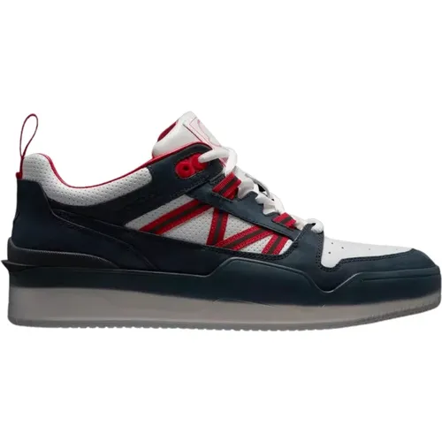 Low Top Blue Red Sneakers , male, Sizes: 10 UK, 7 UK, 7 1/2 UK - Moncler - Modalova