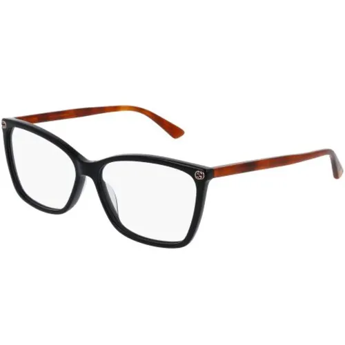 Havana Transparent Glasses , unisex, Sizes: 56 MM - Gucci - Modalova