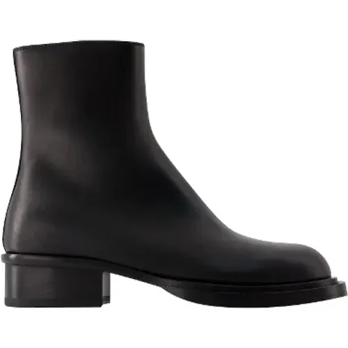 Leather boots , female, Sizes: 10 UK - alexander mcqueen - Modalova