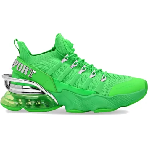 Grüner Fluo Tiger Attack Gen. X Sneaker , Herren, Größe: 39 EU - Plein Sport - Modalova