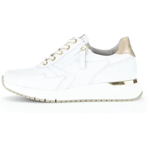 Weiße Sneaker für Damen - Tel/Pearl 86.448.51 H - Gabor - Modalova