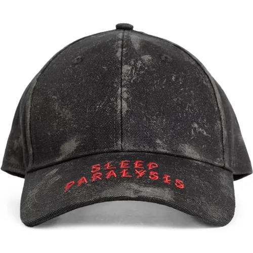 Blackdirt Effect Sleep Paralysis Cap , male, Sizes: ONE SIZE - 44 Label Group - Modalova