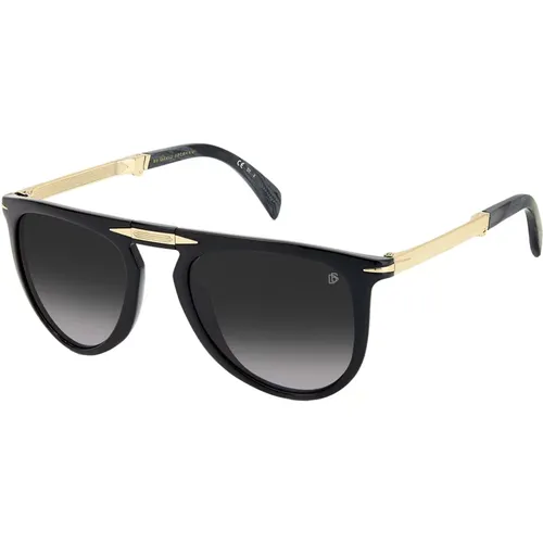 Faltbare Sonnenbrille in Schwarz/Grau,DB 1039/S/Fd Faltbare Sonnenbrille - Eyewear by David Beckham - Modalova
