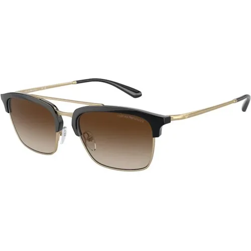 Stylish Sunglasses Brown Gradient Lenses , male, Sizes: 55 MM - Emporio Armani - Modalova