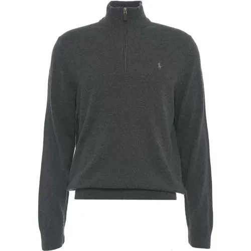 Grey Turtleneck Knitwear Aw24 , male, Sizes: XL, M, L - Ralph Lauren - Modalova