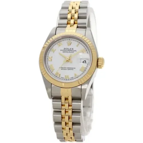 Pre-owned Stainless Steel watches , female, Sizes: ONE SIZE - Rolex Vintage - Modalova