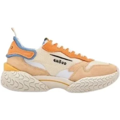 Orange Crème Mode Sneakers , Damen, Größe: 36 EU - Ghoud - Modalova