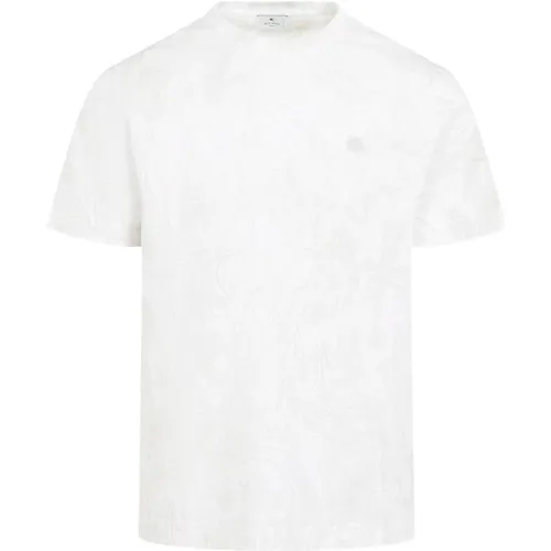 Weißes T-Shirt für Männer , Herren, Größe: M - ETRO - Modalova