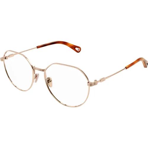 Rose Gold Eyewear Frames , female, Sizes: 54 MM - Chloé - Modalova
