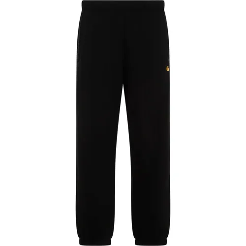 Schwarze Gold Chase Sweat Pant , Herren, Größe: M - Carhartt WIP - Modalova