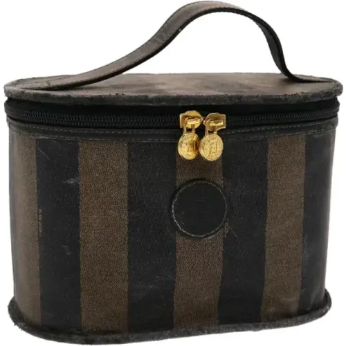 Pre-owned Canvas Cosmetic Bag , female, Sizes: ONE SIZE - Fendi Vintage - Modalova