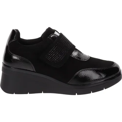 Faux Leather Sneakers Stylish Design , female, Sizes: 5 UK, 3 UK, 4 UK, 6 UK - Cinzia Soft - Modalova