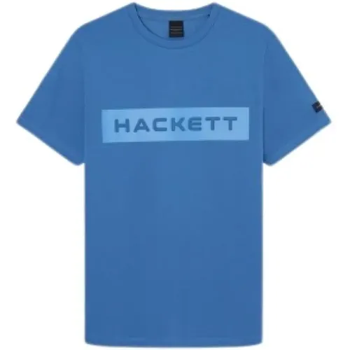 Herren T-Shirt aus Baumwollmischung , Herren, Größe: 2XL - Hackett - Modalova