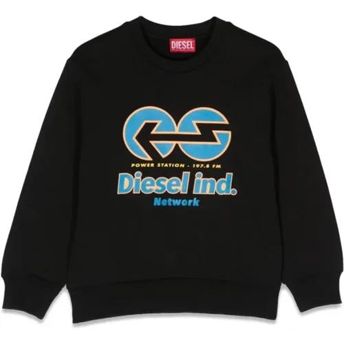 Stylischer Crewneck Sweatshirt für Jungen - Diesel - Modalova