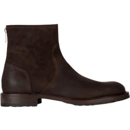 Premium Leather Falk Boots with Zip Closure , female, Sizes: 7 UK, 8 UK - PS By Paul Smith - Modalova