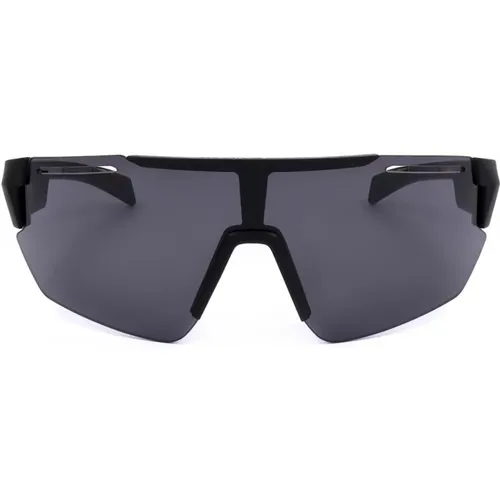 Matte Schwarze Graue Sonnenbrille , Herren, Größe: ONE Size - Tommy Hilfiger - Modalova