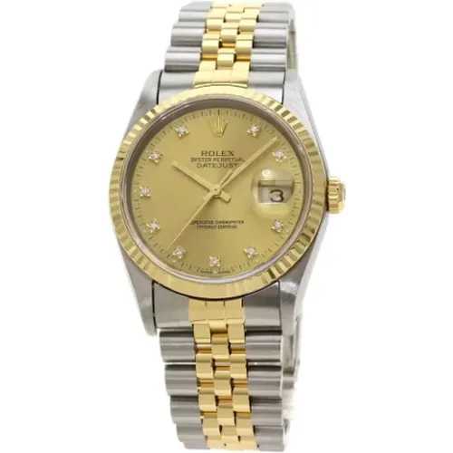 Pre-owned Gold Gold Gold Rolex Watch , female, Sizes: ONE SIZE - Rolex Vintage - Modalova