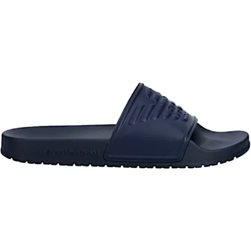 Sliders , male, Sizes: 8 UK, 9 UK, 6 UK, 10 UK, 12 UK - Emporio Armani - Modalova