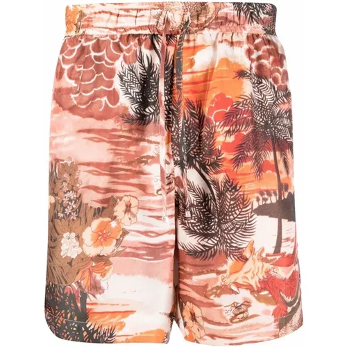 Casual Floral Print Shorts , male, Sizes: M - Amiri - Modalova