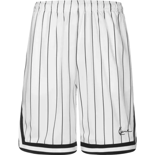 Pinstripe Bermuda Shorts Blanca , Herren, Größe: L - Karl Kani - Modalova