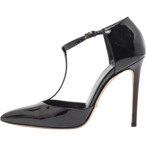 Pre-owned Leather heels , female, Sizes: 4 1/2 UK - Gucci Vintage - Modalova