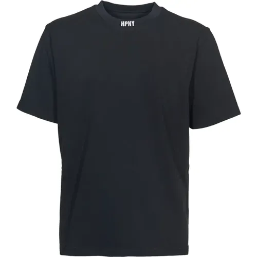 Schwarze T-Shirts und Polos - Hpny Basic Tee , Herren, Größe: XL - Heron Preston - Modalova