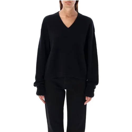 V-Neck Knitwear Aw24 , female, Sizes: S - Rick Owens - Modalova