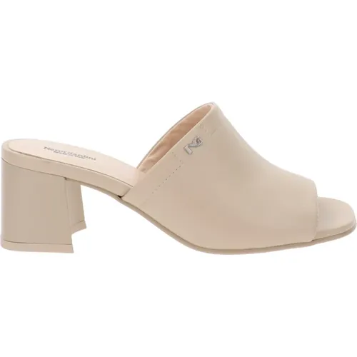 Leather Sandals Without Closure , female, Sizes: 7 UK, 4 UK - Nerogiardini - Modalova