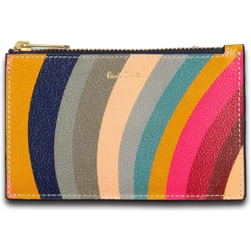 Leather Cardholder Wallet , female, Sizes: ONE SIZE - PS By Paul Smith - Modalova